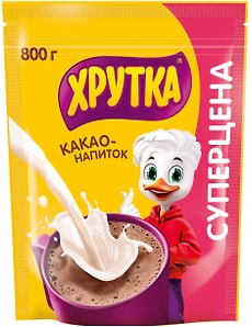 Изображение товара Какао-напиток Хрутка быстрорастворимый 800г