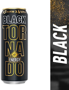Изображение товара Напиток Tornado Energy Black энергетический 450мл