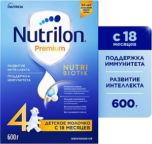 Изображение товара Смесь Nutrilon 4 Premium молочная с 18 месяцев 600г