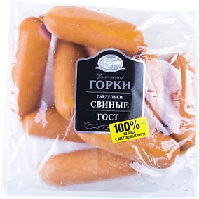Изображение товара Сардельки Ближние горки Свиные 0.9-1.1кг