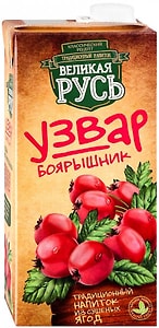 Изображение товара Напиток Великая Русь Узвар из боярышника 1л
