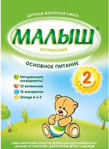 Изображение товара Смесь Малыш Истринский 2 Молочная С 6 месяцев 350г