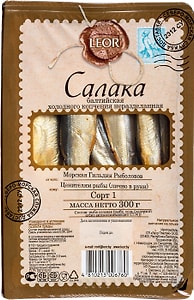 Изображение товара Салака Leor балтийская холодного копчения 300г
