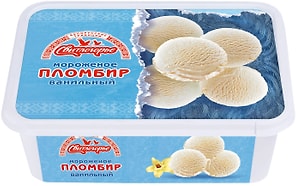 Изображение товара Мороженое Свитлогорье пломбир с ароматом ванили 15% 500г