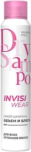 Изображение товара Шампунь для волос Прелесть Professional Invisiwear сухой Объем и блеск 200мл