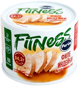 Изображение товара Филе индейки Perva Fitness в собственном соку 180г