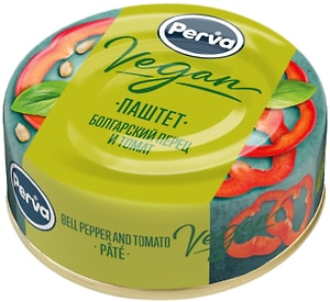Изображение товара Паштет Perva c болгарским перцем и томатами 100г