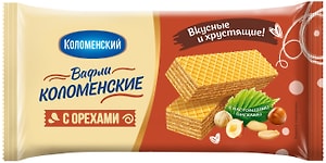 Изображение товара Вафли Коломенское c орехами 200г