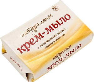 Изображение товара Крем-мыло Натуральное с протеинами шелка 90г
