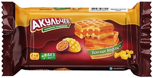 Изображение товара Вафли Акульчев венские Манго-Маракуйя 100г