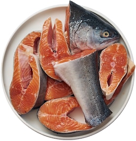 Изображение товара Форель охлажденная стейк + набор для ухи 0.9-2кг