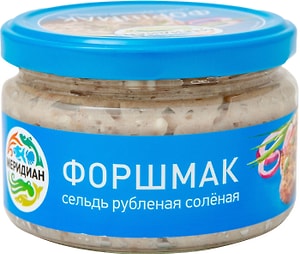 Изображение товара Сельдь Меридиан Сельдь рубленая соленая Форшмак 200г