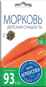 Изображение товара Семена Агроуспех Морковь Детская сладость 2г