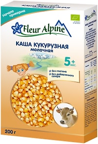 Изображение товара Каша Fleur Alpine Кукурузная молочная с 5 месяцев 200г