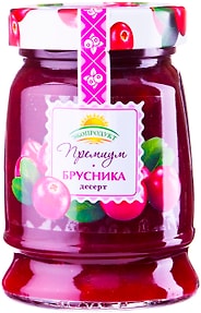 Изображение товара Десерт Экопродукт Премиум Брусника 330г