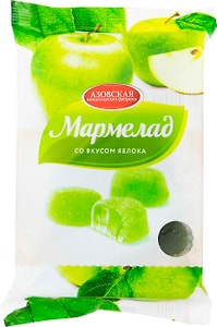 Изображение товара Мармелад Азовская КФ желейный со вкусом яблока 300г