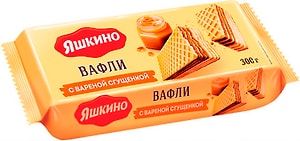 Изображение товара Вафли Яшкино с вареной сгущенкой 300г