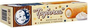 Изображение товара Трубочка Первый шоколатье молочный крем с молоком сгущенным 33.4% 30г