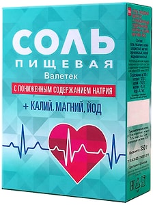 Изображение товара Соль Валетек с пониженным содержанием натрия 350г