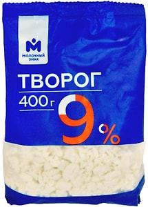 Изображение товара Творог Молочный знак 9% 400г