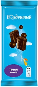 Изображение товара Шоколад Воздушный Темный пористый 80г