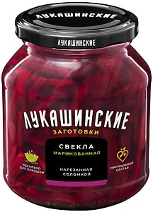 Изображение товара Свекла Лукашинские маринованная По-деревенски 340г