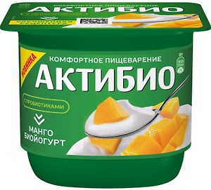 Изображение товара Биойогурт Актибио Манго 3% 130г