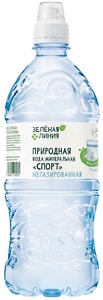 Изображение товара Вода Зеленая линия Мевер Спорт минеральная природная столовая питьевая 750мл