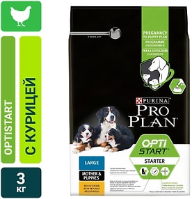 Изображение товара Сухой корм для щенков Pro Plan Optistart Medium Puppy для средних пород с курицей 3кг