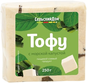 Изображение товара Тофу Сельский дом с морской капустой 250г