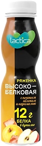 Изображение товара Ряженка Lactica высокобелковая с печеным яблоком и карамелью 2.4% 260г