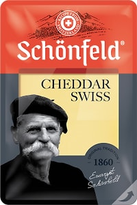 Изображение товара Сыр Schonfeld полутвердый Swiss Cheddar 53% 125г
