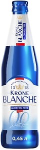 Изображение товара Напиток пивной Krone Blanche Biere безалкогольный 450мл