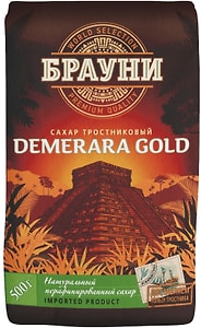 Изображение товара Сахар Брауни тростниковый Demerara Gold 500г
