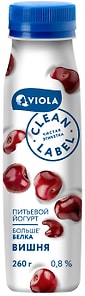 Изображение товара Йогурт Viola Clean Label Вишня 0.8% 260г