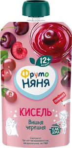 Изображение товара Кисель ФрутоНяня Вишня-Черешня с 12 месяцев 130г