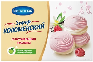 Изображение товара Зефир Коломенский Ваниль-Малина 250г