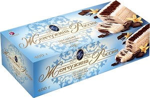 Изображение товара Мороженое Жемчужина России Рулет пломбир с шоколадным топингом 400г