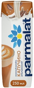 Изображение товара Коктейль молочный Parmalat с кофе и какао Капуччино 1.5% 250мл