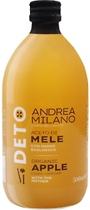 Изображение товара Уксус Andrea Milano яблочный Органический нефильтрованный 500мл