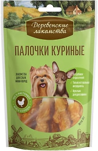 Изображение товара Палочки куриные для собак Деревенские лакомства 55г