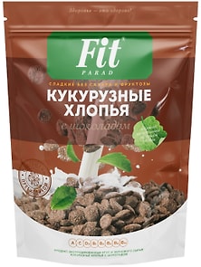 Изображение товара Хлопья Fitparad Кукурузные шоколадные 200г