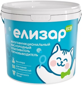 Изображение товара Отбеливатель-пятновыводитель Елизар кислородный 1кг