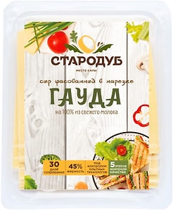 Изображение товара Сыр Стародуб Гауда 45% 150г