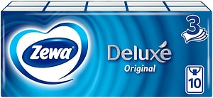 Изображение товара Носовые платки Zewa Deluxe 10*10шт в ассортименте