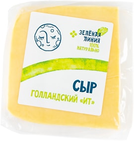 Изображение товара Сыр Зеленая линия Голландский полутвердый 45% 0.15-0.2кг