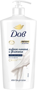 Изображение товара Крем-гель для душа Дав Глубокое питание и увлажнение для всей семьи бессульфатный 610мл