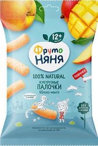 Изображение товара Палочки кукурузные ФрутоНяня Яблоко-Манго с 12 месяцев 20г