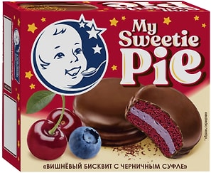 Изображение товара Десерт Первый шоколатье молочный My sweetie pie Вишня-Черника 60г