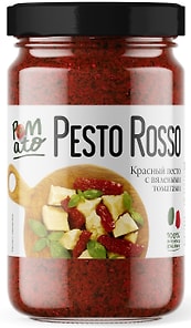 Изображение товара Соус Pomato красный песто с вялеными томатами 190г